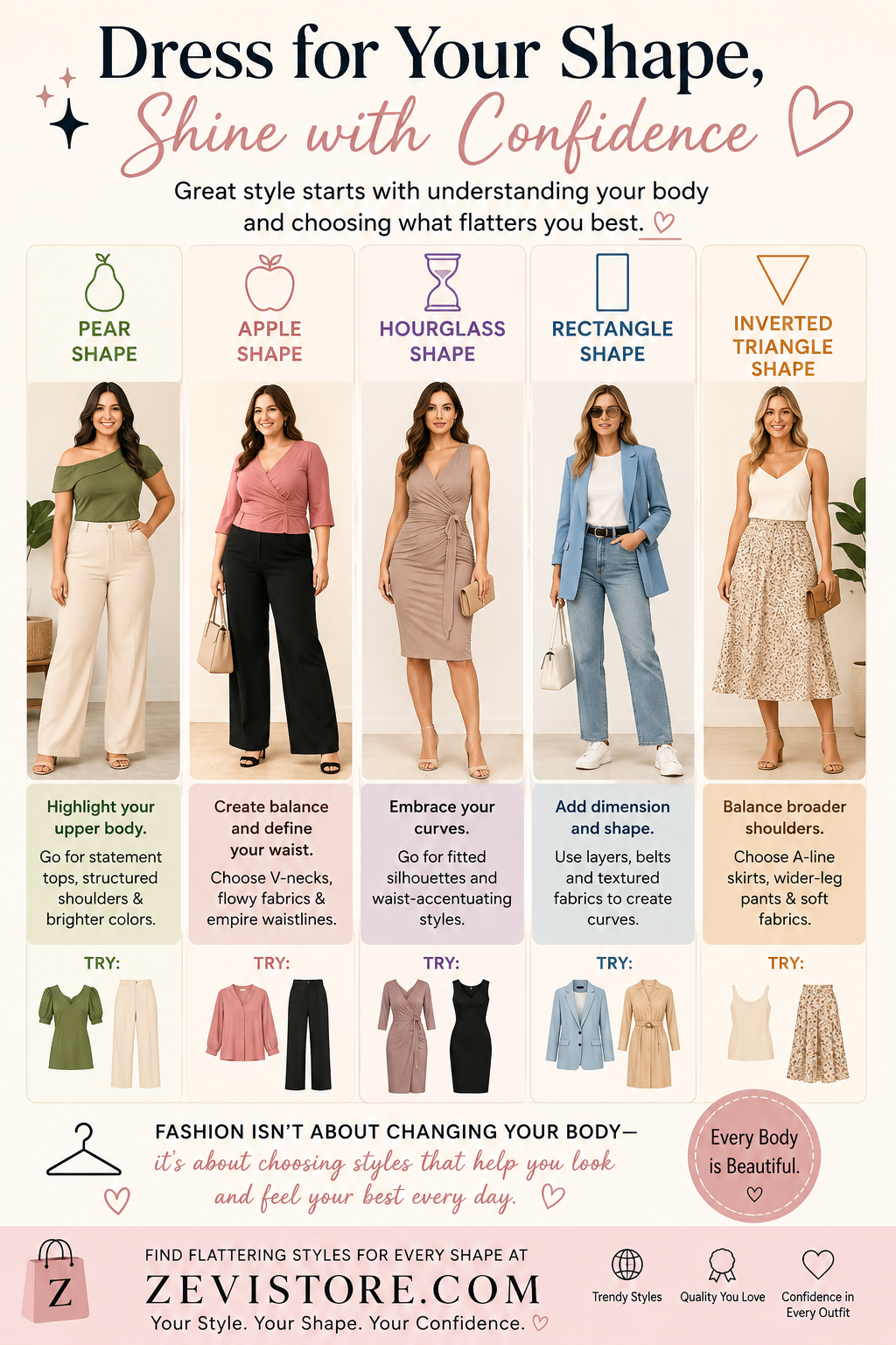 Dress for Your Shape, Shine with Confidence