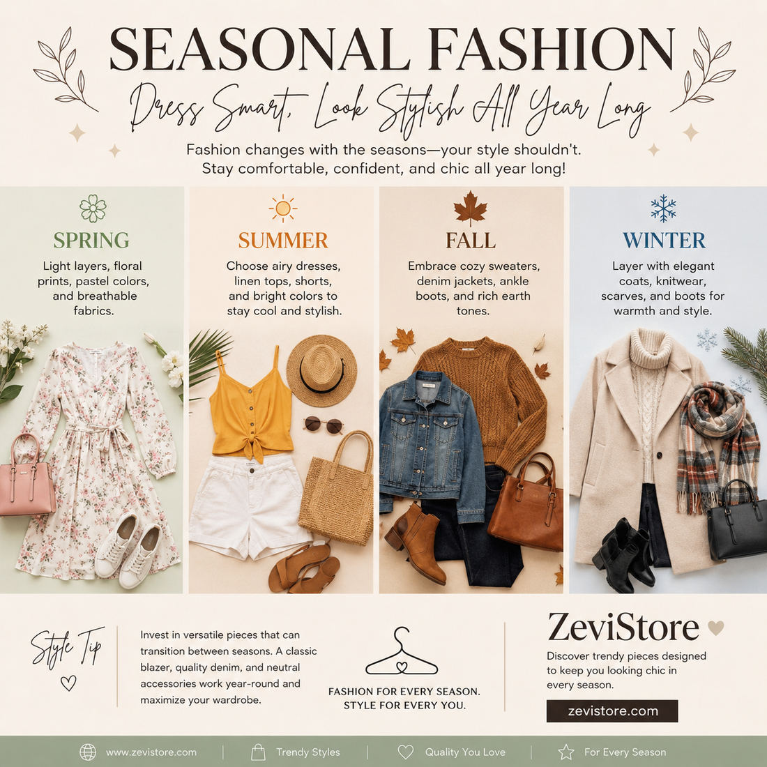 Seasonal Fashion: Dress Smart, Look Stylish All Year Long