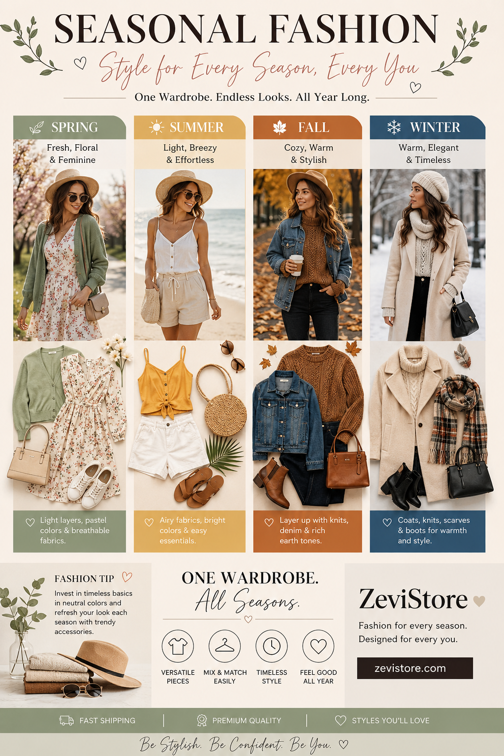 Seasonal Fashion Essentials: Build a Wardrobe That Works Year-Round